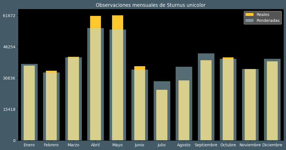 Observations by Month